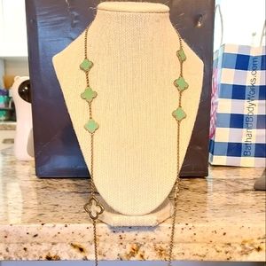 Vintage Fleur drop necklace